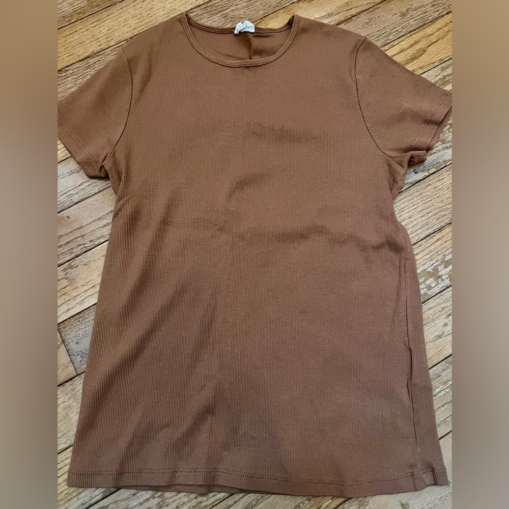 Cotton On Brown Short Sleeve Tee L Large